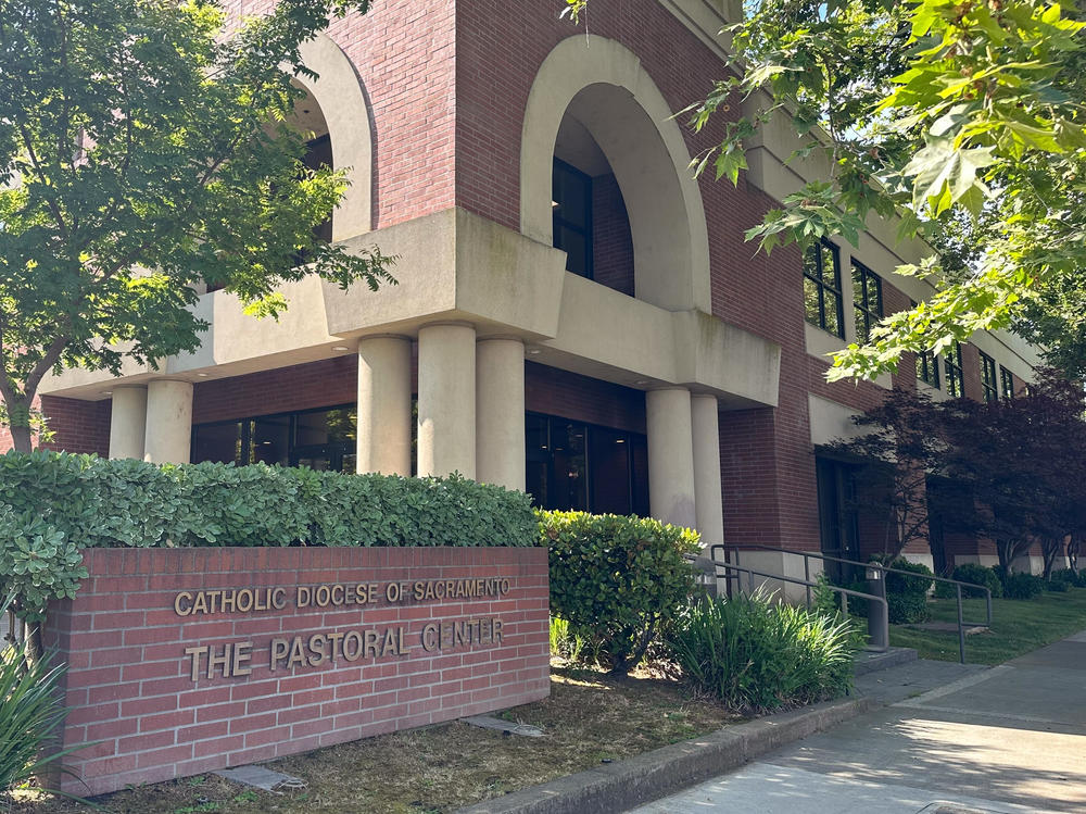 Latin American migrants flown from Texas to California were dropped off at an office building that houses the Catholic Diocese of Sacramento without anyone telling the diocese they were coming.