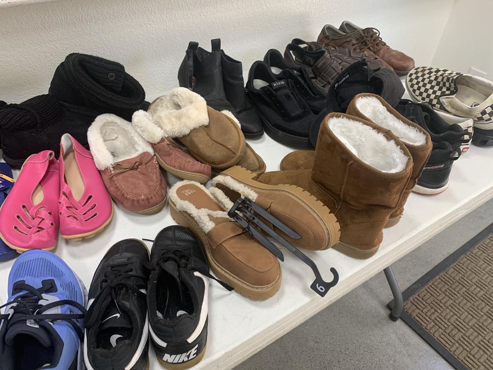 Many of the migrants arrived in Sacramento with just the clothes on their backs and the shoes on their feet. Area congregations have been donating goods to help them settle in.
