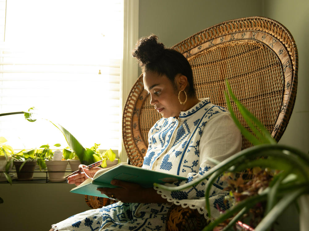 Author Elizabeth Acevedo's new novel, <em>Family Lore</em>, centers four sisters — Matilde, Flor, Pastora, and Camila — and their daughters.