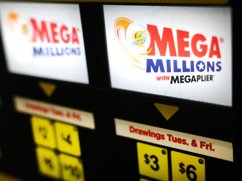 A lottery ticket vending machine offers Mega Millions tickets for sale on Jan. 9 in Chicago. The Mega Millions jackpot has grown to a whopping $1.05 billion.