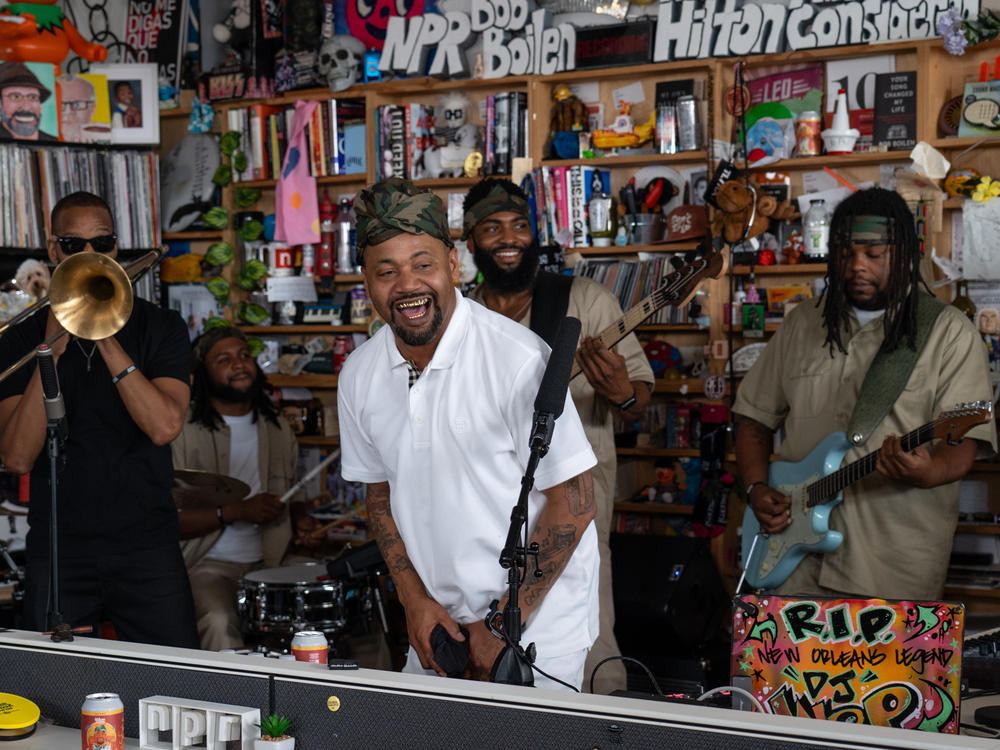 Juvenile performs at NPR's Tiny Desk in Washington, D.C., on June 14, 2023.