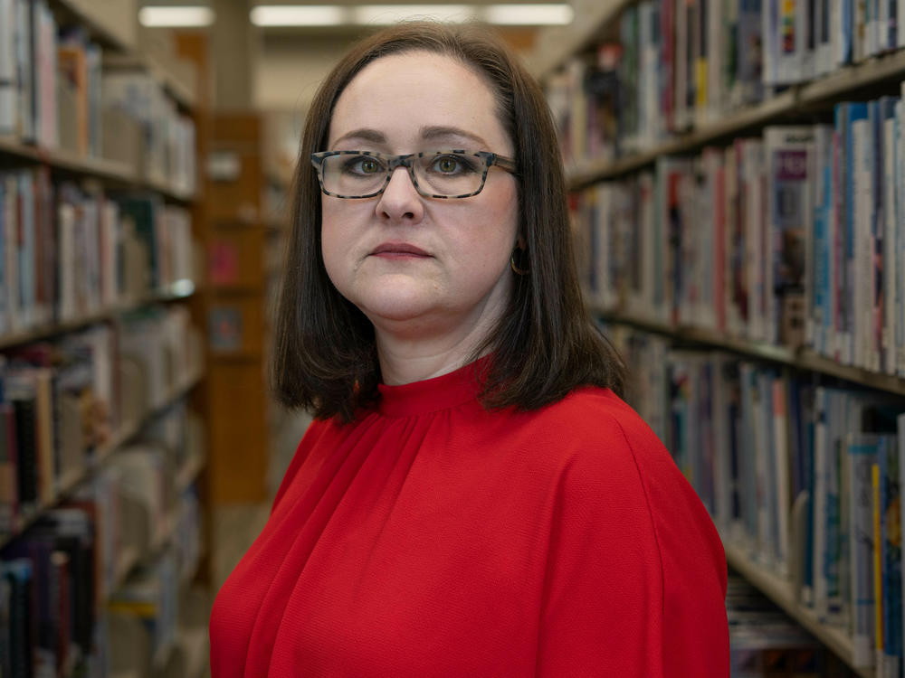 School librarian Amanda Jones endured harassment and threats after speaking out in defense of a diverse selection of books in the public libraries of Livingston Parish, La.