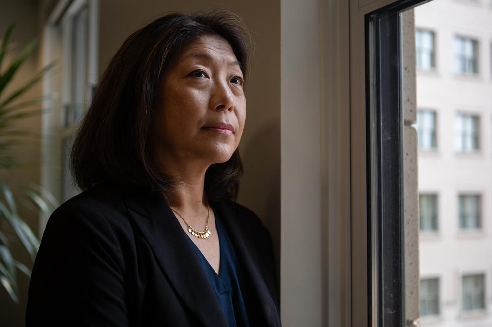 Yurika Cooper at Cooper Immigration Law in Washington, D.C., on Aug. 1, 2023.