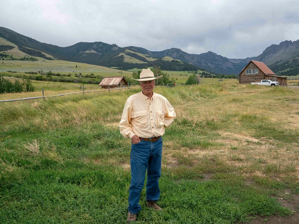 Hannibal Anderson on his family's ranch in Tom Miner Basin, just outside Yellowstone National Park, in Montana
