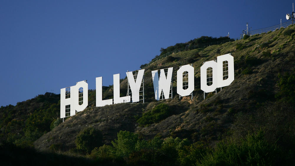 The Hollywood Sign is seen in Angeles, California.