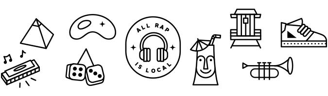 All Local Rap icons.