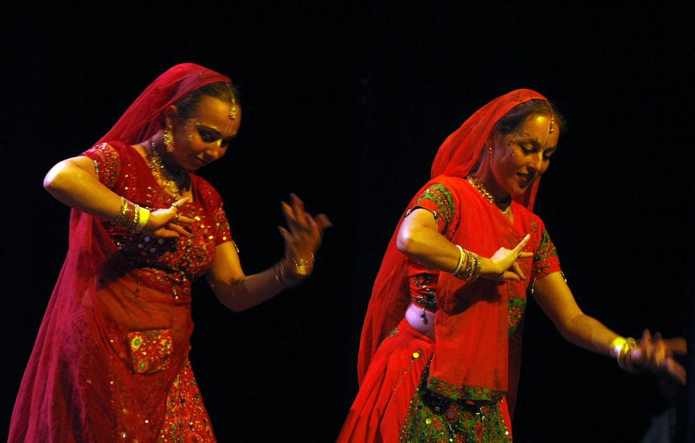 Hare Krishna devotees perform a dance during the closing ceremony for the Parliament of the World's Religions in Melbourne, Australia in 2009.