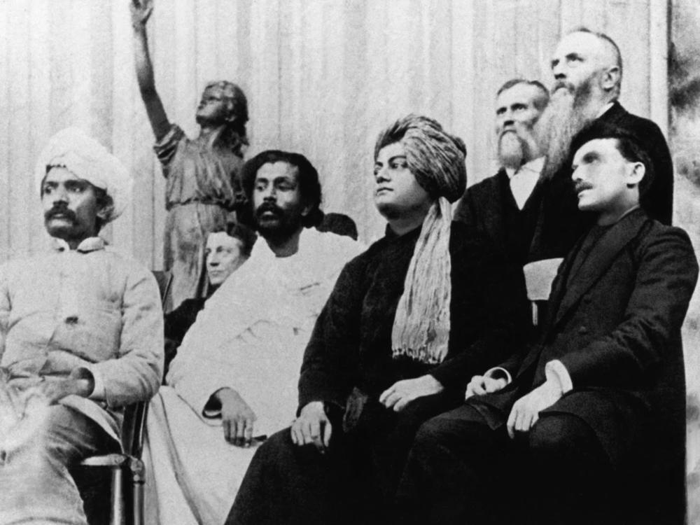 Religious leaders at the first Parliament of the World's Religions in 1893 gathered as part of the World's Columbian Exposition.