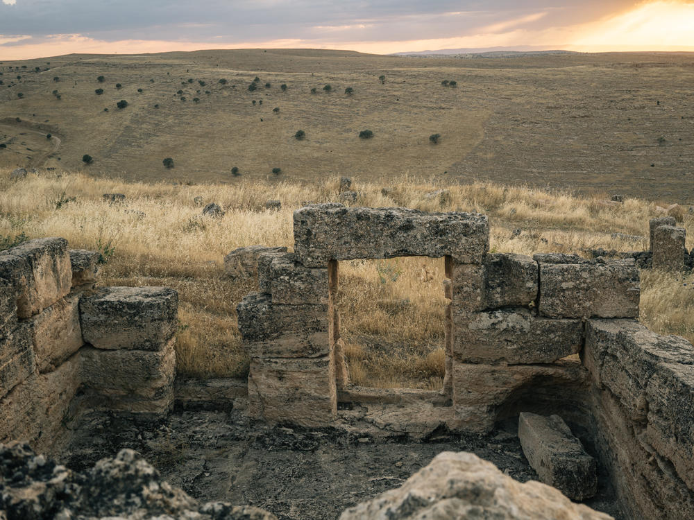 Ruins of housing believed to have been used by soldiers stationed at the garrison.