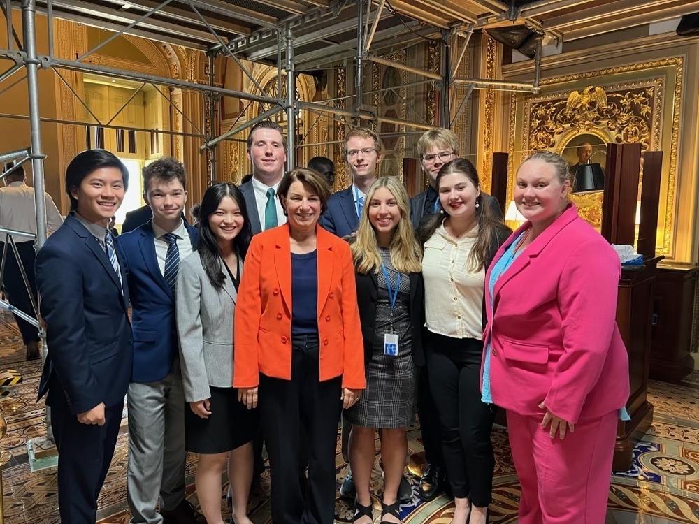 Murkowski's previous cohort of interns were the first take up the senator selfies challenge, but only managed to get 75 of them.