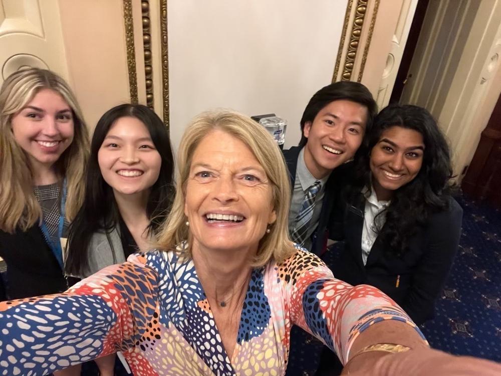 Alaska Senator Murkowski's summer interns took photos with all 100 senators.
