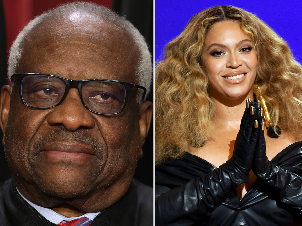 From left: Clarence and Beyoncé