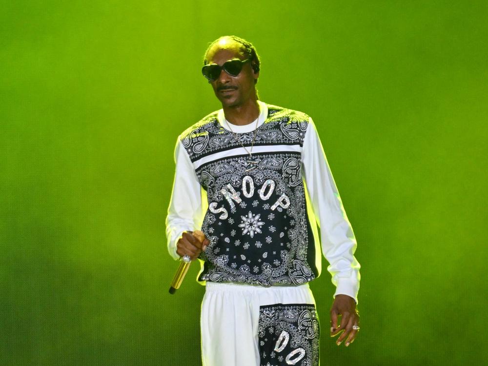 Rapper Snoop Dogg performing during Hip Hop 50 Live at Yankee Stadium in the Bronx, N.Y.