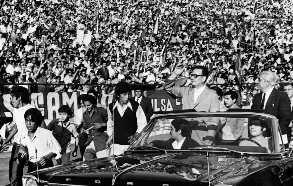 Salvador Allende is pictured in February 1973. The Marxist was elected president in 1970 but was overthrown in a coup in 1973.