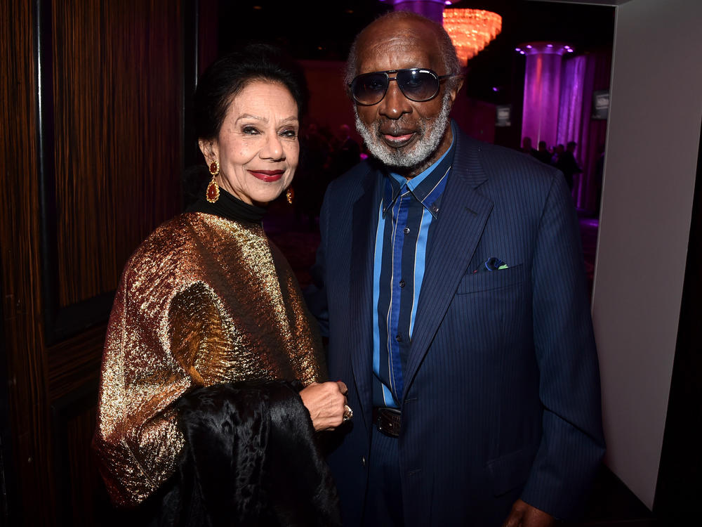 Clarence Avant and his wife, Jacqueline, attending a Grammy Awards event in 2020. Avant died Sunday at age 92. Jacqueline Avant was killed in 2021.