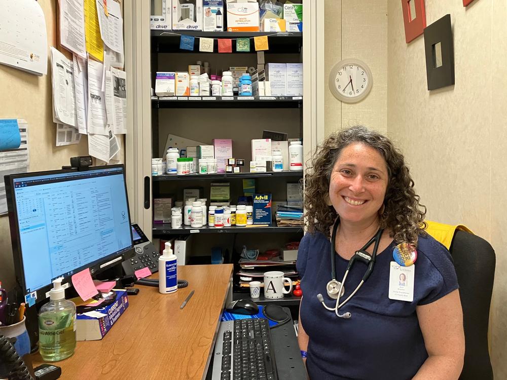 Nurse practitioner Arin Kramer, who works at a health clinic on the campus of Oakland Technical High School, has been advising students headed off to college in states with new abortion bans. She can give them prescriptions for a year's supply of birth control, or insert long-acting contraceptives.