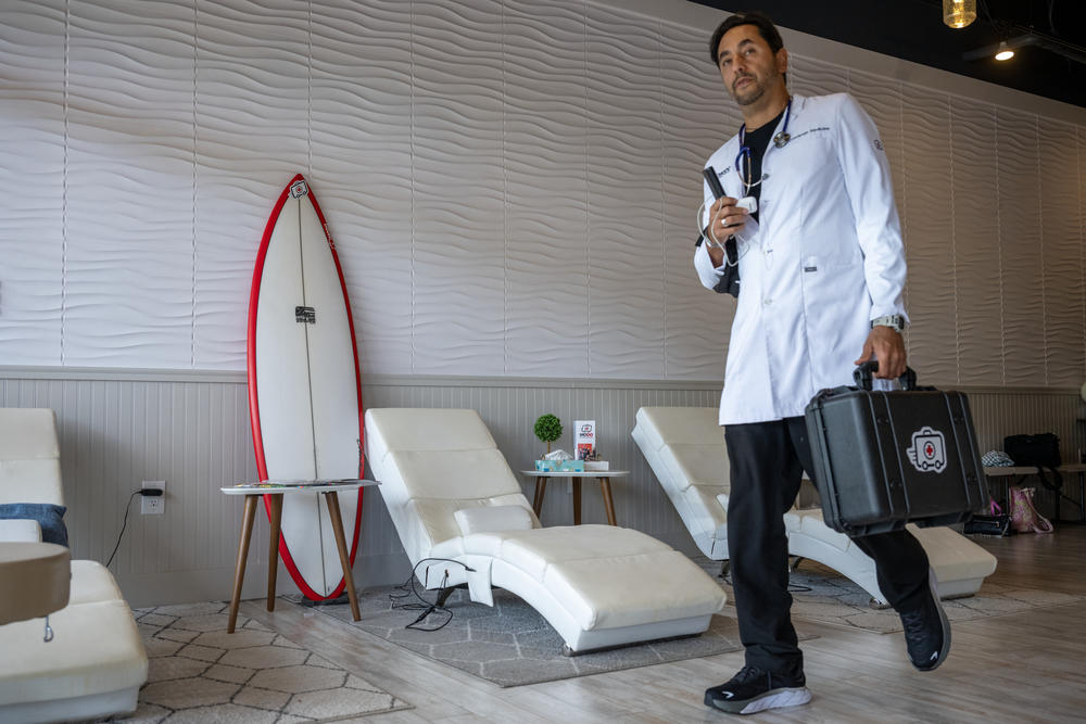 Dr. Reza Danesh says getting to the people that have chronic diseases is important. After days without medicine, chronic problems can become acute — making problems even worse.