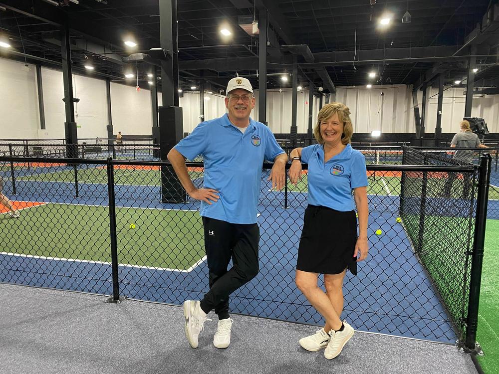 Will and Denise Richards are the owners of Dill Dinkers, an indoor pickleball court chain.