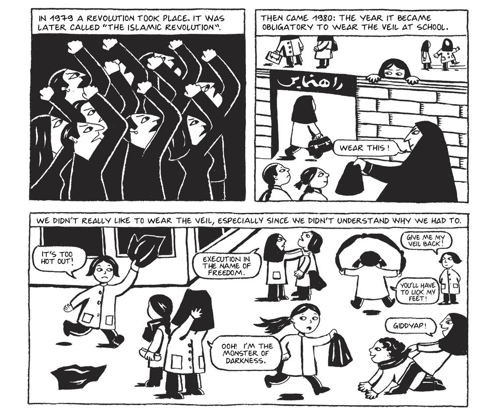 From <em>Persepolis</em> by Marjane Satrapi.