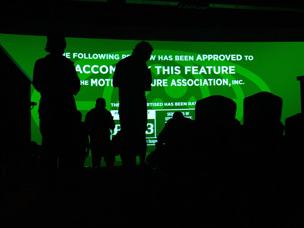 A movie screening in Hollywood, Calif.