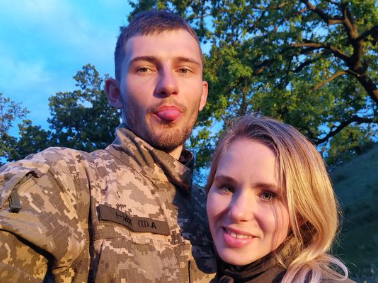 Alina documented Andrii's injuries and steps in his recovery on Facebook. In the post here, she describes hearing of her husband's injuries as 