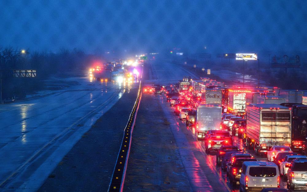Sun., Aug. 20: Interstate 10 is shut down in both directions due to flooding on the roadway as tropical storm Hilary makes landfall in Cathedral City, California.