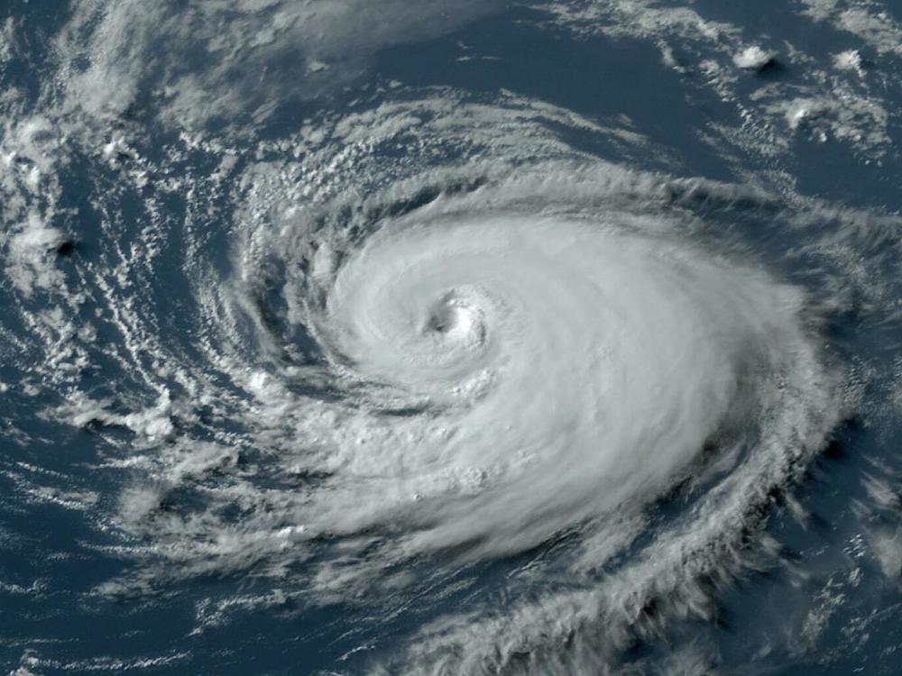 A satellite image of Hurricane Don on July 22, 2023 in the Atlantic. Don was named the first hurricane of the 2023 Atlantic hurricane season.