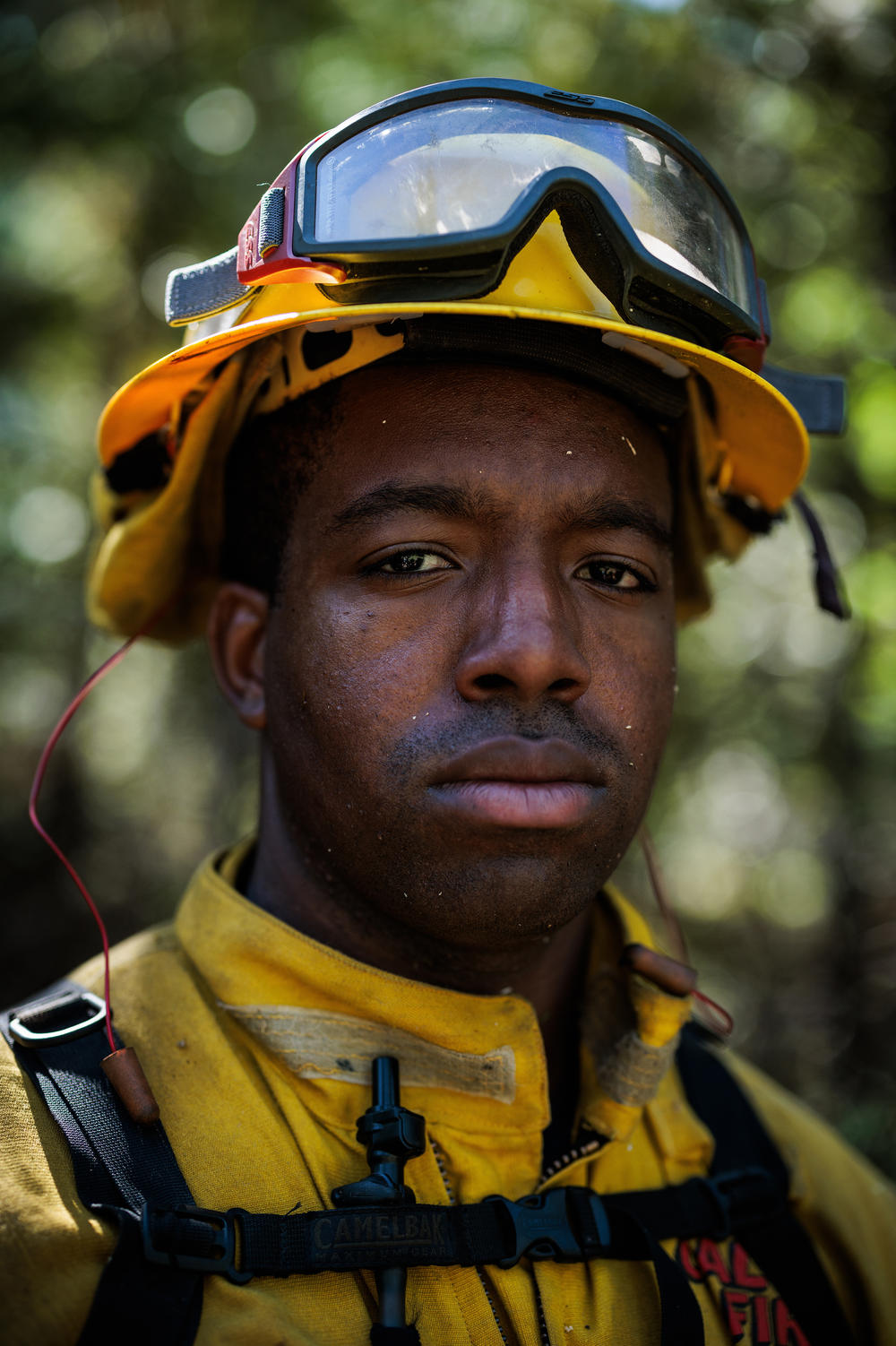 California National Guard Sgt. Jaleel Brown. Brown has been with Task Force Rattlesnake for three years.