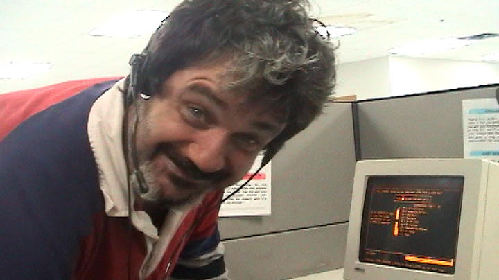 Patrick Pespas, a longtime telemarketer with Civic Development Group, is one of the very colorful characters in <em>Telemarketers</em>.