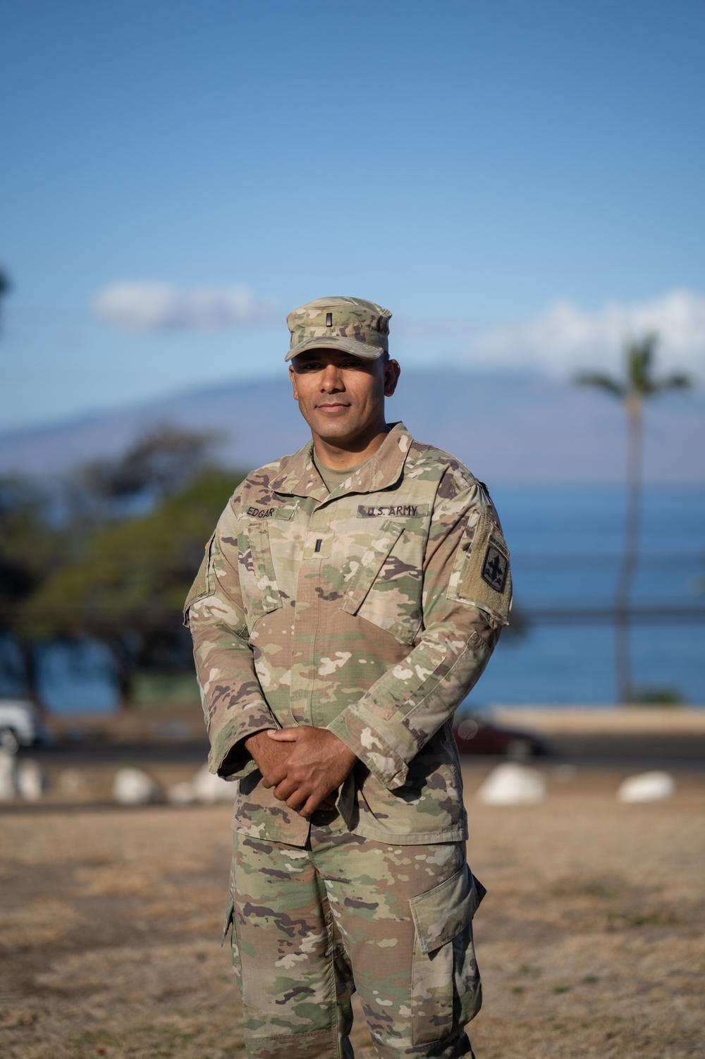 Lt. Ryan Edgar is helping with search and rescue efforts after the fires in Lahaina.
