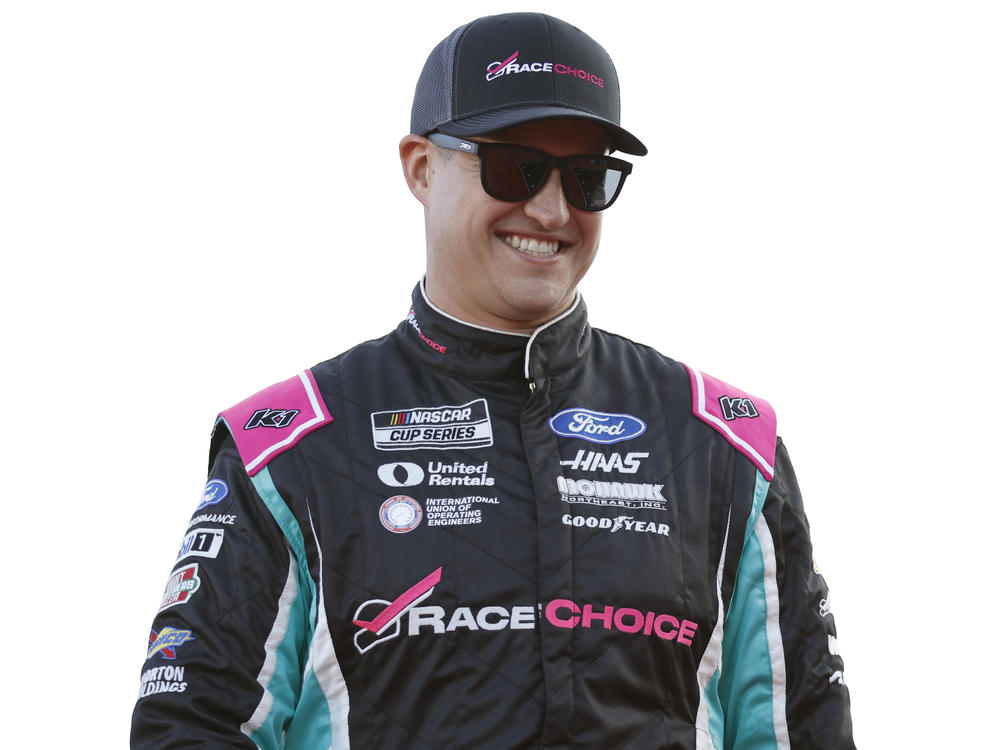 Driver Ryan Preece is introduced on stage on Saturday at Daytona International Speedway in Daytona Beach, Fla. His car flipped over in a terrifying wreck in the race's final laps.