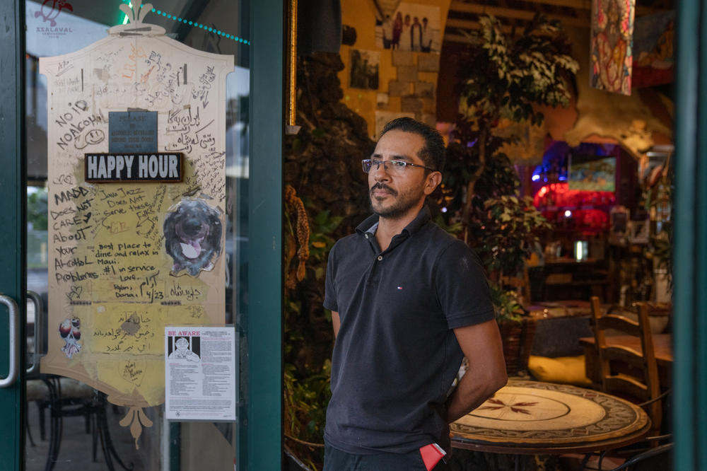 Antonio Martinez, who helps run Java Jazz, says regulars who haven't been able to get back to Lahaina have called to 
