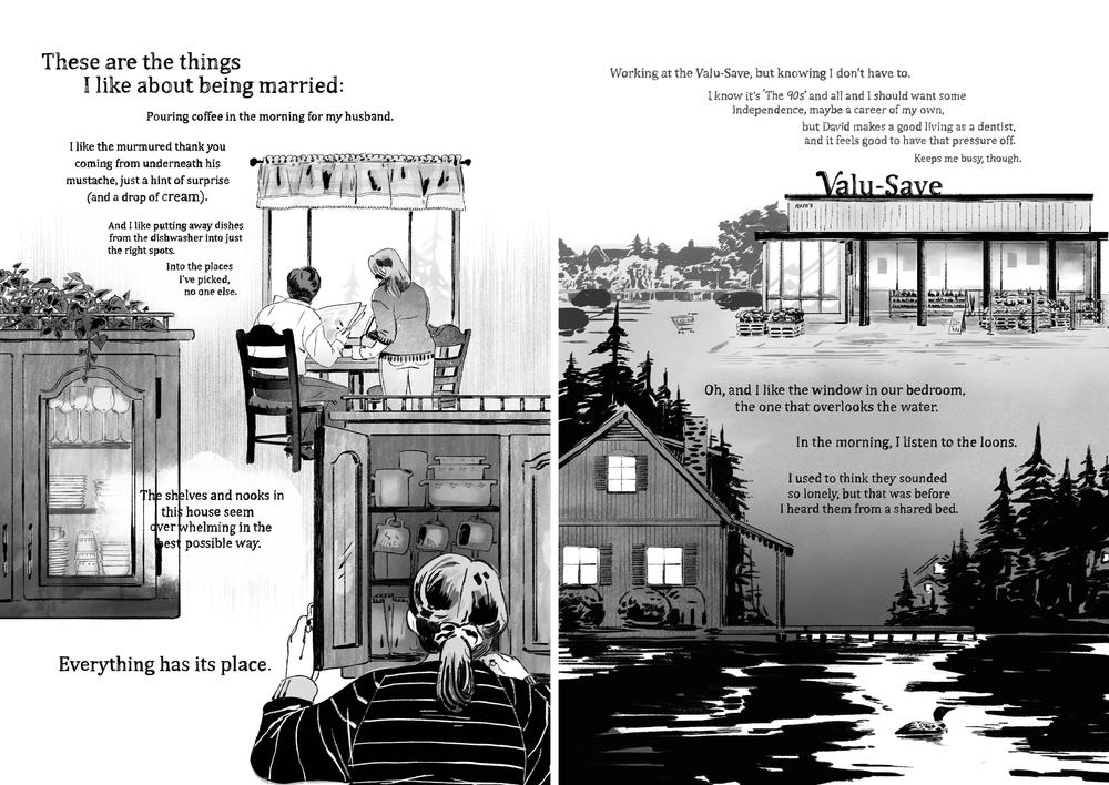 Pages from Emily Carroll's <em>A Guest in the House. </em>