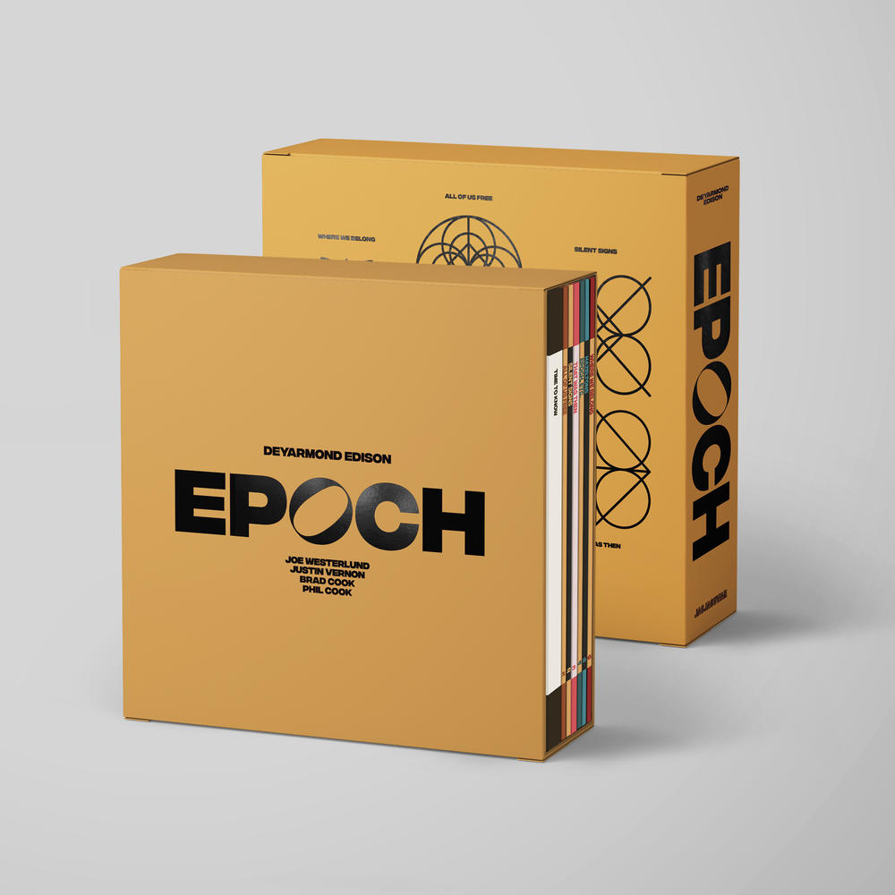 <em>Epoch</em> contains five LPs or four CDs of DeYarmond Edison's early and extended output, including live recordings and side projects.