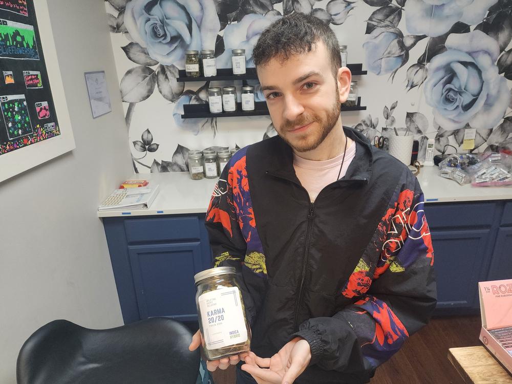 Blue Flowers salesman Nick Davenport said his customers are 