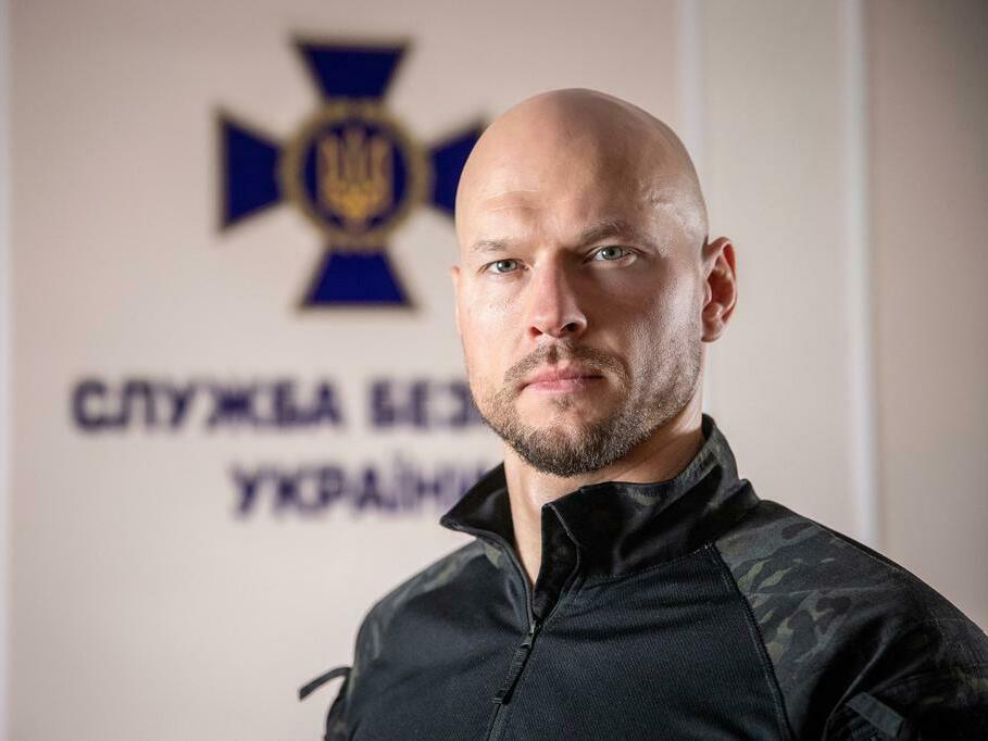 Illia Vitiuk, the head of the cyber department at Ukraine's top counterintelligence agency.