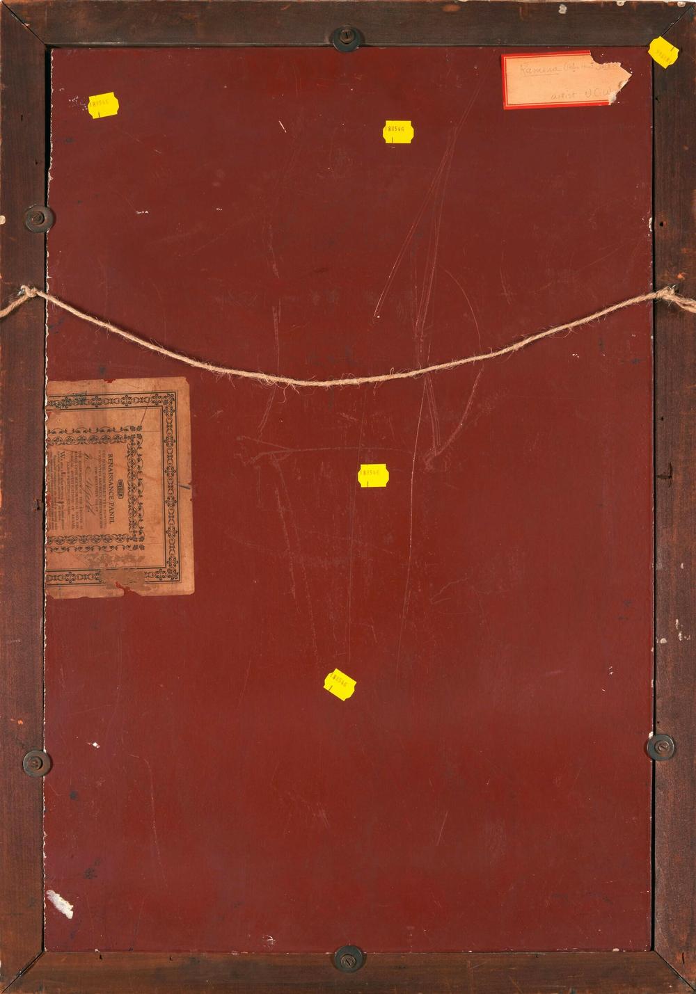 When the owner of the painting posted images on a Facebook page dedicated to Wyeth, it was the back image that got conservator Lauren Lewis' attention.
