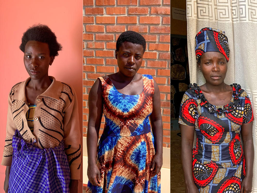 These Rwandan women were imprisoned for having abortions, before they were pardoned and released in 2019. From left: Nyiramahirwe Epiphanie, 26, was sentenced to 15 years. Akingeneye Theopiste was sentenced to 10 years. Akimanizanye Florentine was sentenced to 10 years. Mushimiyimana Anjerike, 29, served more than five years for inducing an abortion using pills she says she bought at a pharmacy.