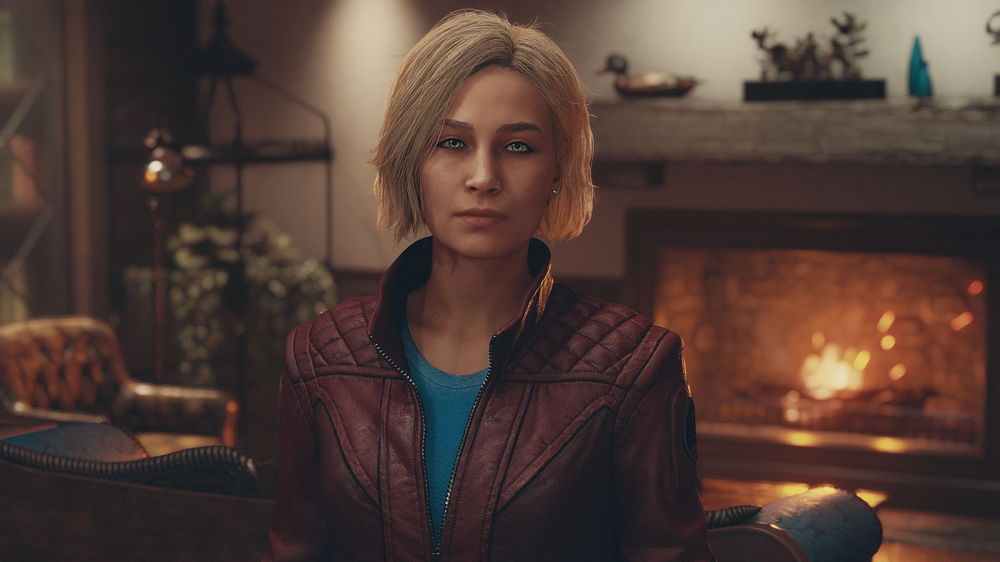 Say hello to Sarah, one of the many characters you meet while playing Starfield.