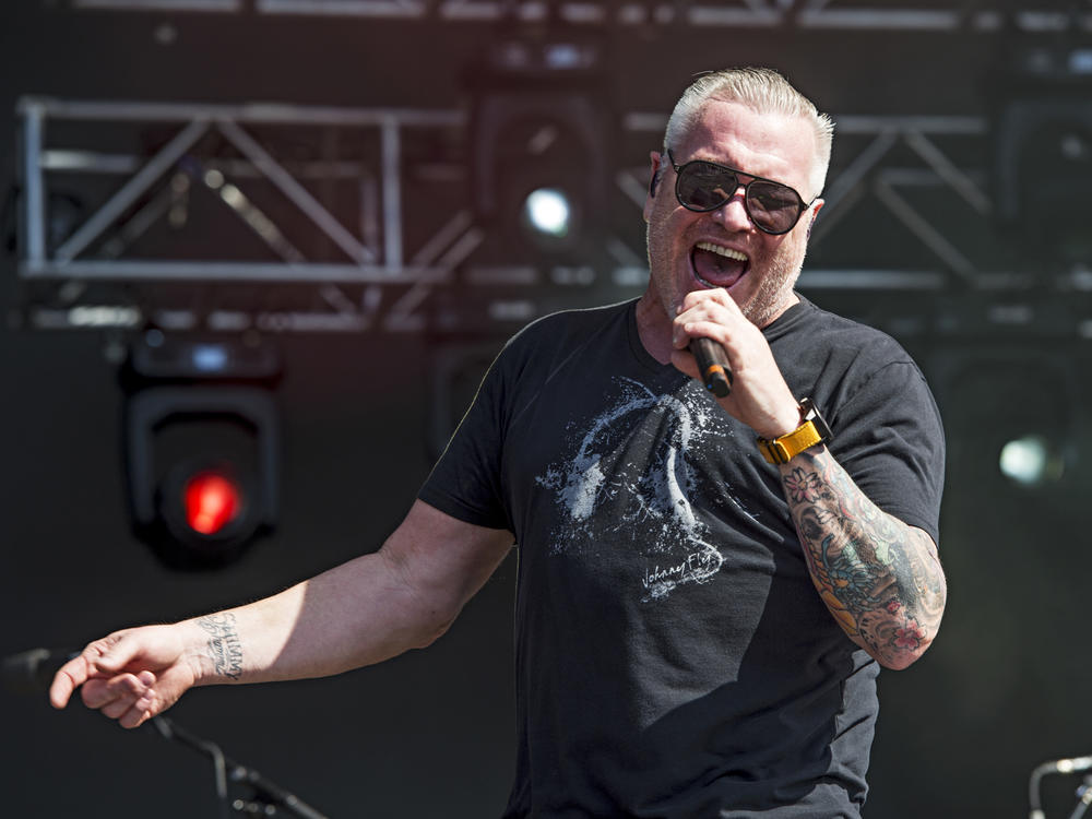 Steve Harwell of Smash Mouth seen at KAABOO 2017 at the Del Mar Racetrack and Fairgrounds on Friday, Sept. 15, 2017, in San Diego, Calif.