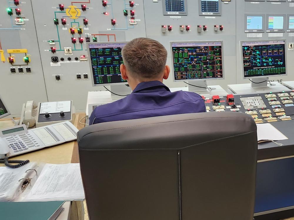 Technicians at the Khmelnytskyi nuclear power plant demonstrate the process for reactivating one of the facility's Soviet-era reactors.