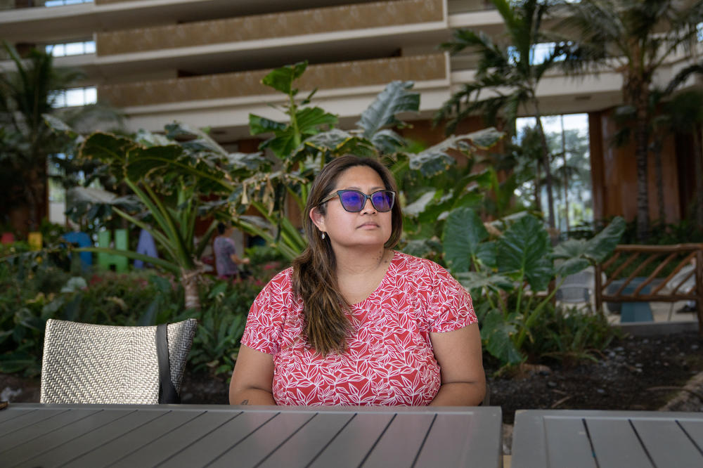 Debbie Arellano, Andres' daughter, is sheltering at a hotel with her husband and 18 month old baby.