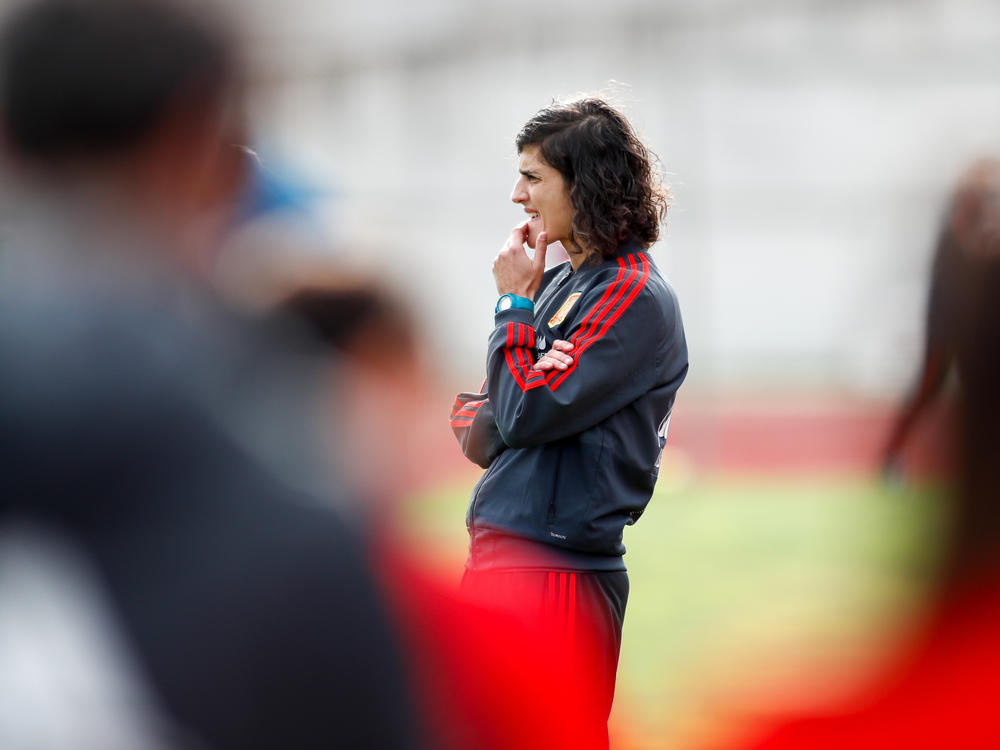 Montse Tomé, seen here in 2019, will be the first woman to be head coach of Spain's women's national soccer team.