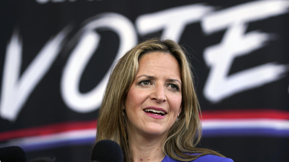 Michigan Secretary of State Jocelyn Benson, a Democrat, is seen in this 2020 file photo. Michigan lawmakers are considering a bill that would expand internet voting access to military members' families after the state extended electronic ballot access to the members themselves this year.