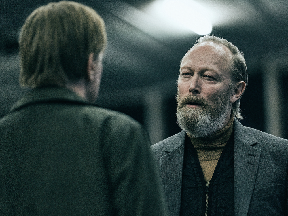 Lars Mikkelsen stars as real estate baron Holger Lang in Season 3 of the Danish thriller <em>Face to Face.</em>
