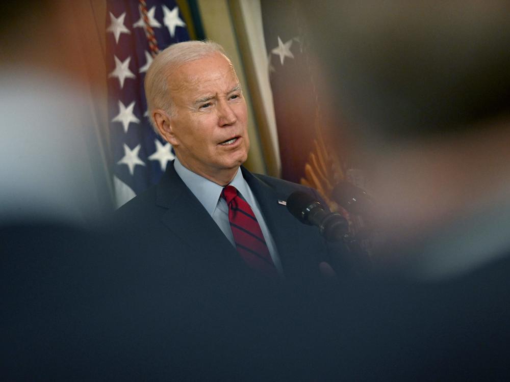 President Biden speaks at the White House on Sept. 6. He's scheduled to leave this week on a trip to India and Vietnam.