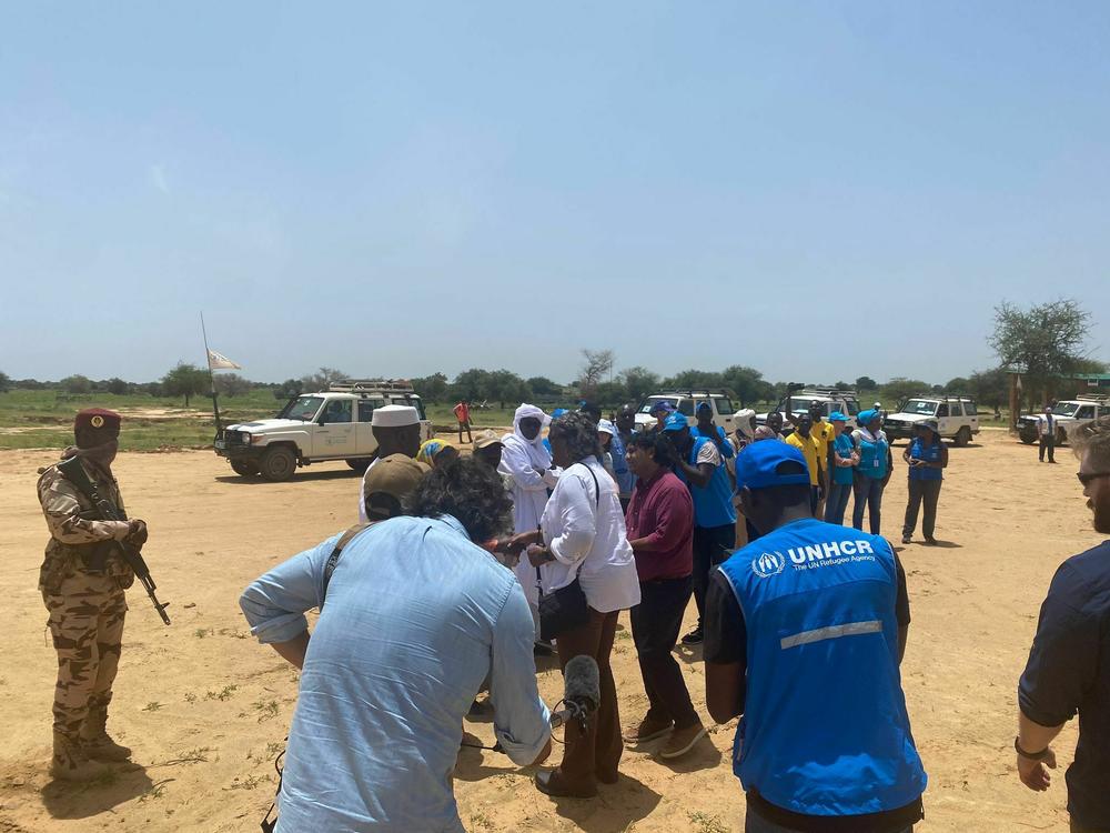 U.S. Ambassador to the UN Linda Thomas-Greenfield meets Sudanese refugees seeking safety and aid in Chad on Wednesday, September 6th.