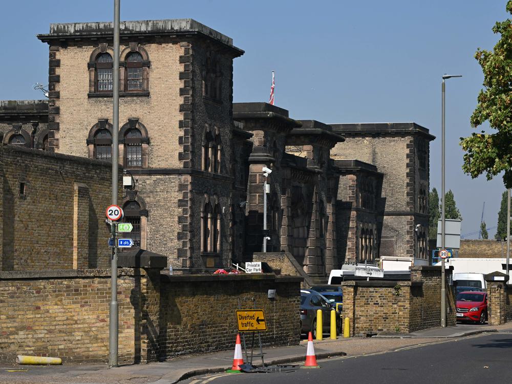 HM Prison Wandsworth pictured on Thursday, a day after terror suspect Daniel Abed Khalife escaped while awaiting trial.