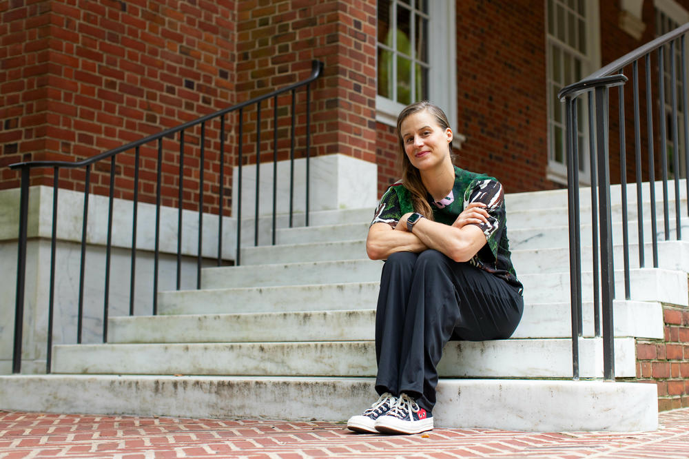 Groff recently visited the library at Johns Hopkins University in Baltimore.