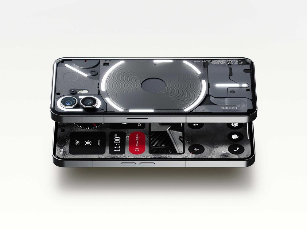 London-based company Nothing markets its Nothing Phone 2 as a less distracting smartphone.